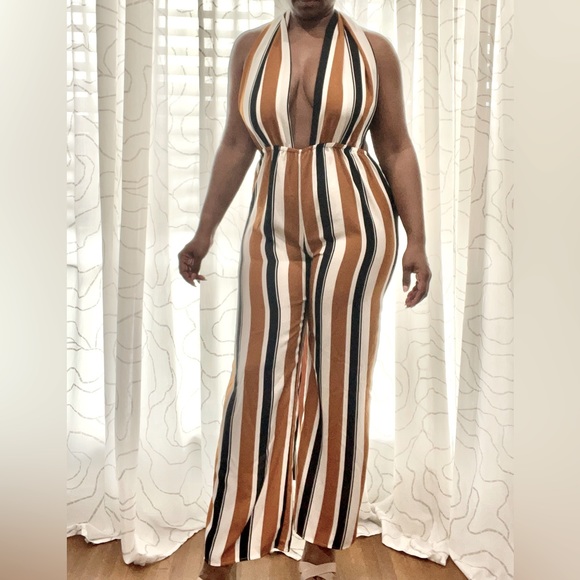 Multi Stripe Jumpsuit!! - Picture 1 of 7